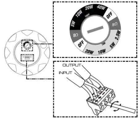Power Dynamics PDS65 Series Pendant Speaker Instruction Manual - OPERATION