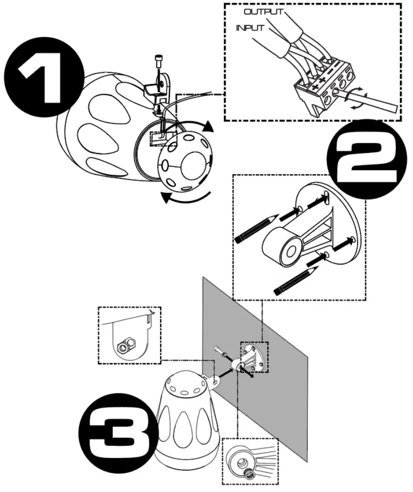 Power Dynamics PDS65 Series Pendant Speaker Instruction Manual - SUSPENDED