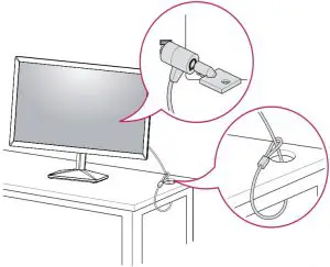 Kensington security system cable