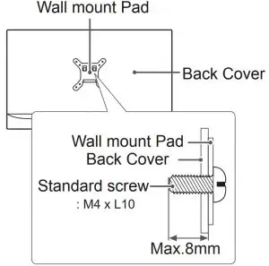 Wall mount pad