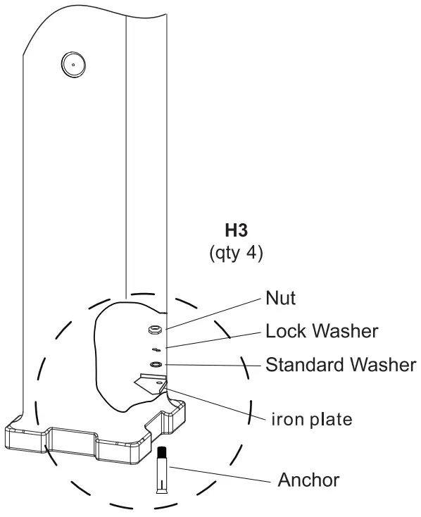 GLOBAL INDUSTRIAL 603606 Outdoor Bottle Filler with Pet Station Rotocast Granite Finish - FIGURE 8