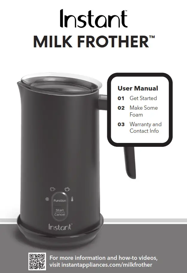 Instant Milk Frother User Manual