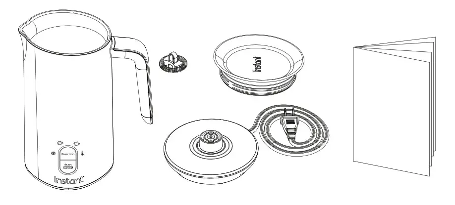 Instant Milk Frother User Manual - what’s in the box