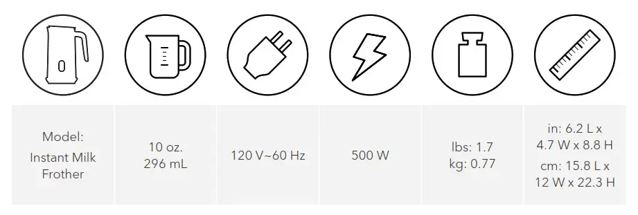 Product specifications