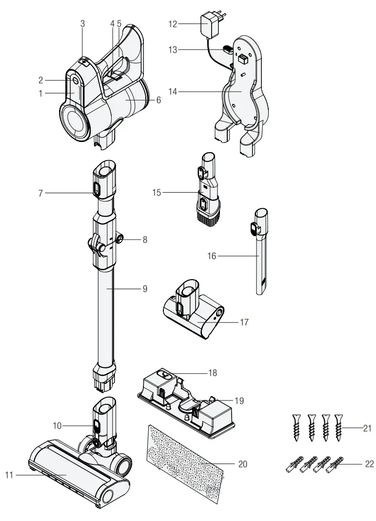 beko VRT 84225 VB Cordless Stick Vacuum Cleaner - Overveiw 14