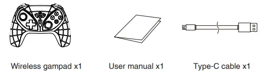 ipega N·S Batman Wireless Gamepad PG-SW018- Accessories List