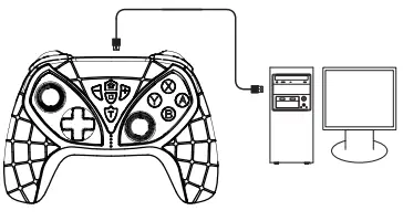ipega N·S Batman Wireless Gamepad PG-SW018- PC device wired connection