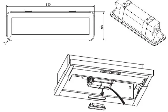 CANDY CBT9240-3X Cooker Hood-12