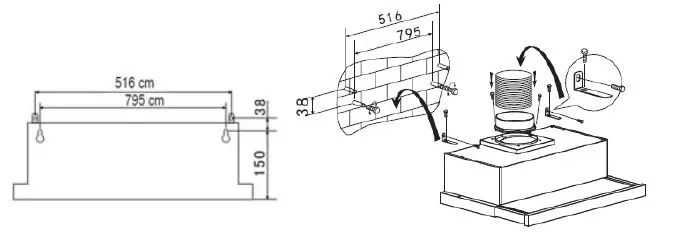 CANDY CBT9240-3X Cooker Hood-5