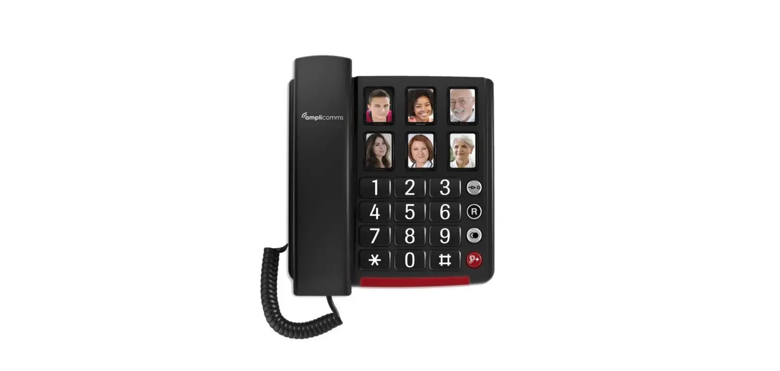 Amplicomms Bigtel 40 Plus Big Button Amplified Corded Telephone User Manual