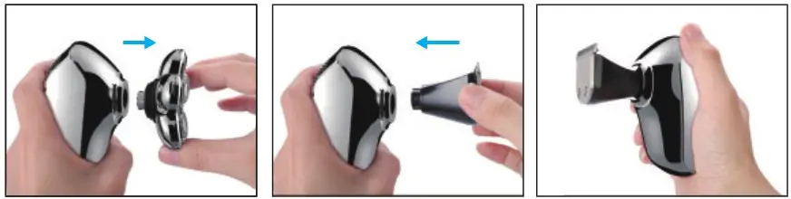 KIBIY MS 672 Cordless LED Bald Head Shaver - Figure 4