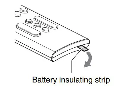 YAMAHA Sound Bar SR-C20A - Battery insulating strip