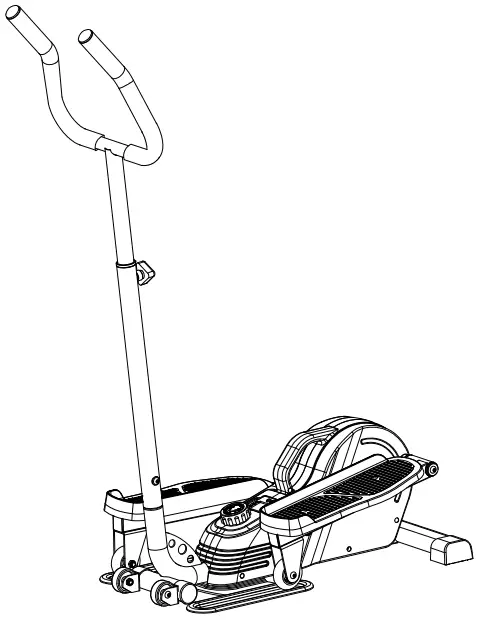 SUNNY SF-E3988 Magnetic Standing Elliptical with Handlebars -