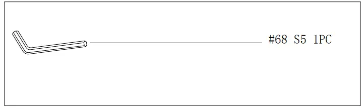 SUNNY SF-E3988 Magnetic Standing Elliptical with Handlebars - HARDWARE PACKAGE