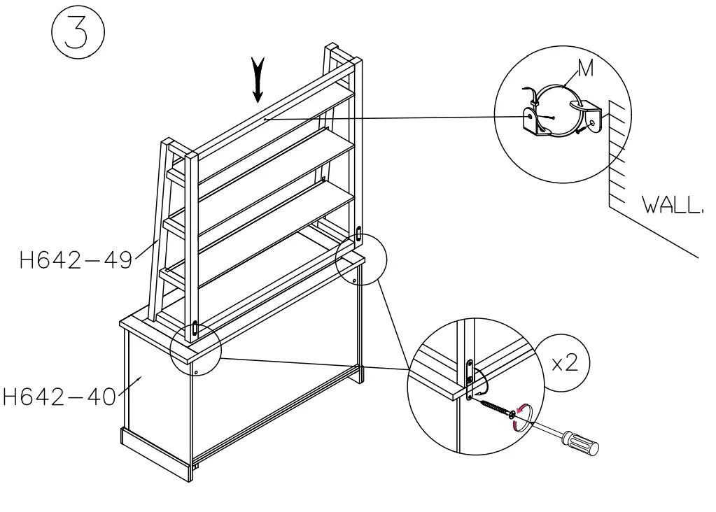 ASHLEY H64249 Jonileene Home Office Desk-fig3