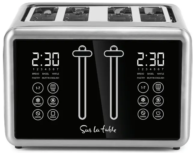 Sur La Table SLT 3209 4 Slice Touchscreen Toaster