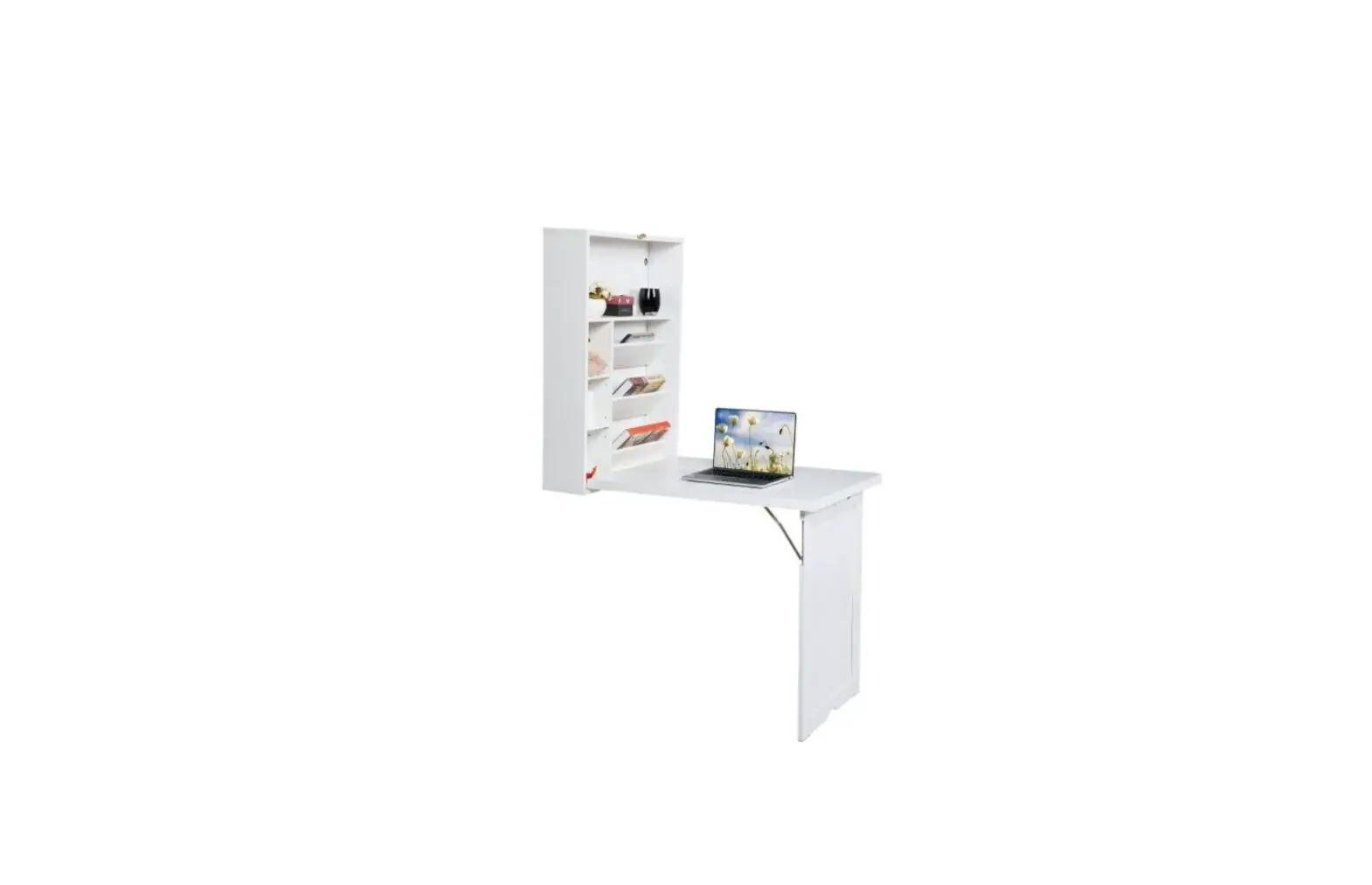 Jaxsunny Hg61s0863 32 Inch White Wood Wall Mounted Fold Down Desk User Manual