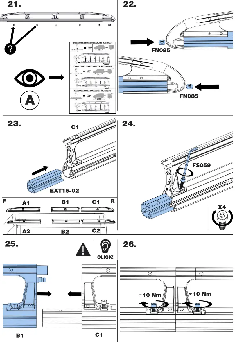 Rhino K501 KammRack Aluminium Rack - Figure 4