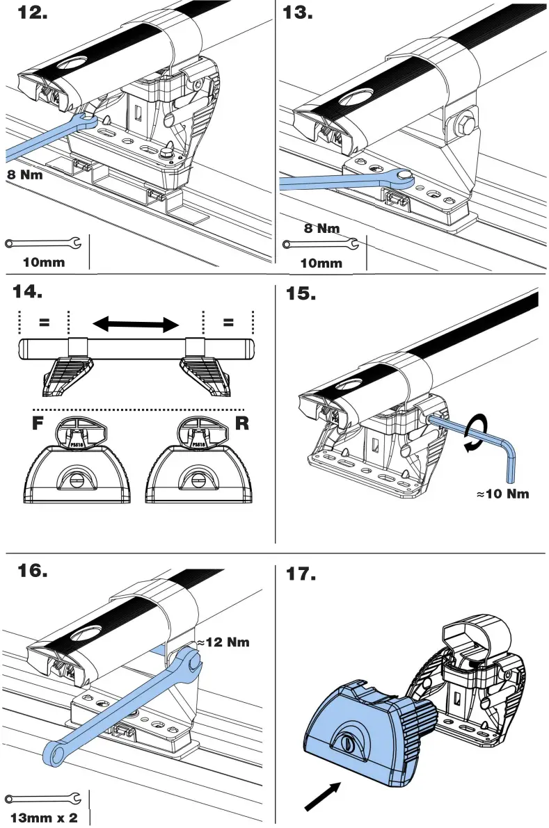 Rhino K501 KammRack Aluminium Rack - Fitting Kit 3