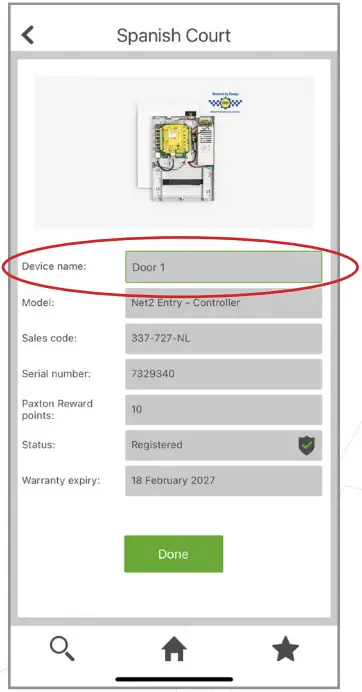 Paxton App - You can edit 4