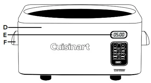 Cuisinart PSC-650 Series Slow Cooker - PARTS & FEATURES 1