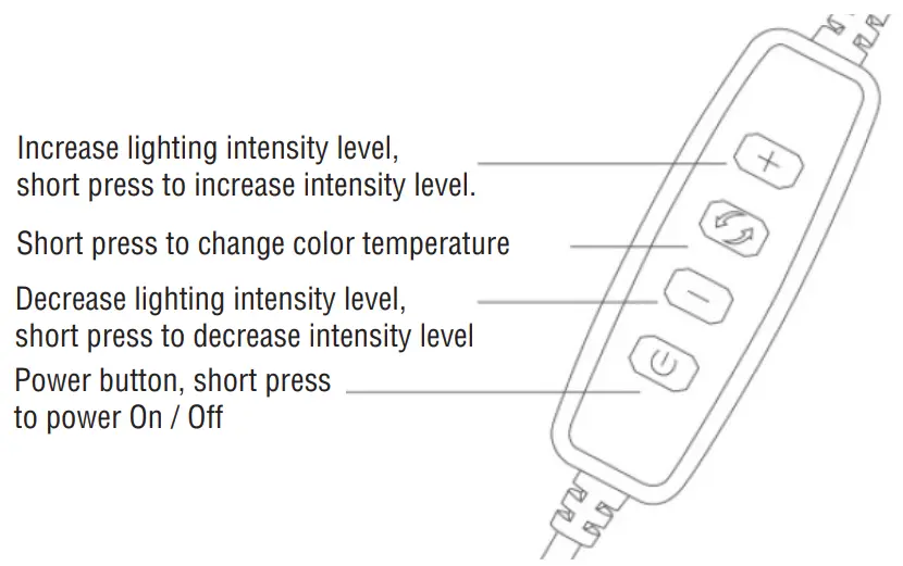 volkano Insta Series Ring Light with Desk Clamp -DESCRIPTION