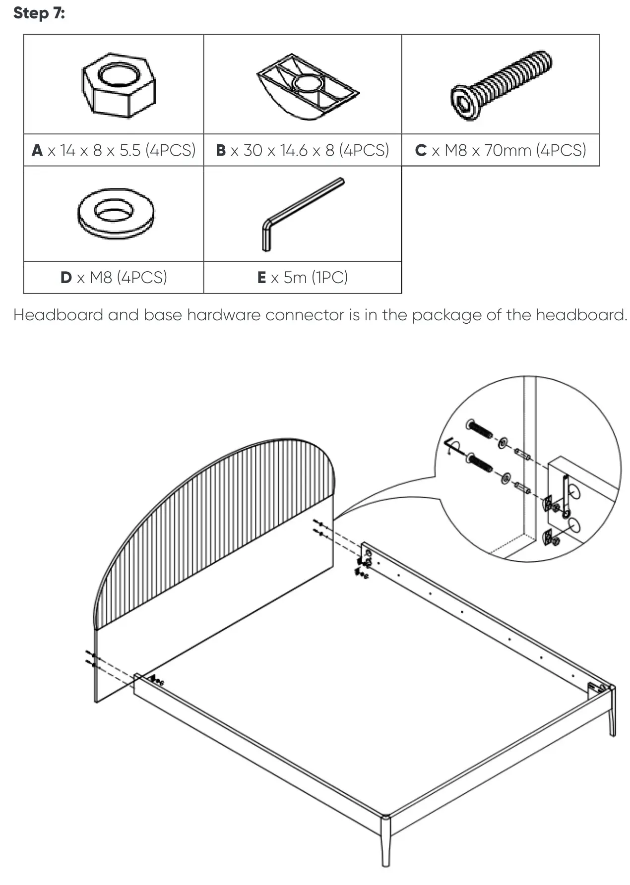 MATT BLATT SAO PAULO BED FRAME (QUEEN) - ASSEMBLY 7