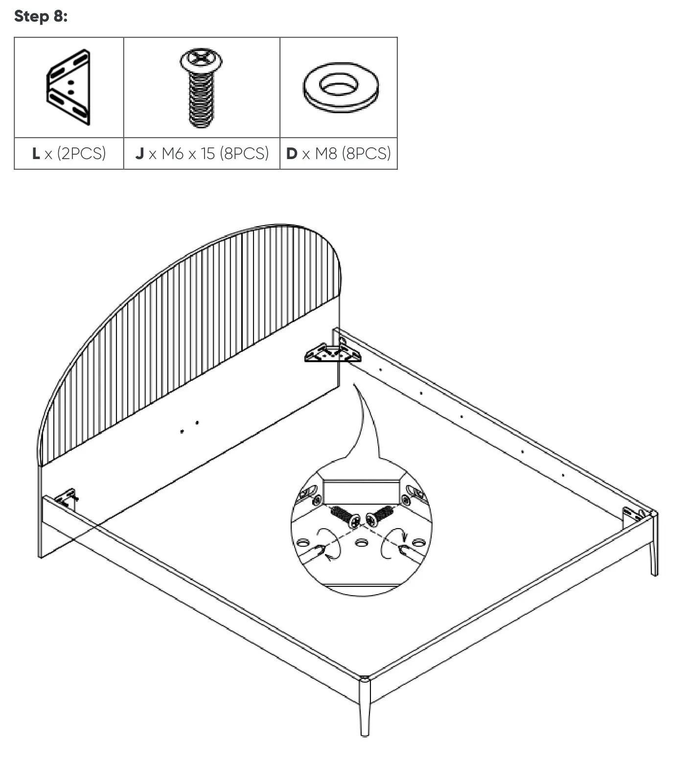 MATT BLATT SAO PAULO BED FRAME (QUEEN) - ASSEMBLY 8