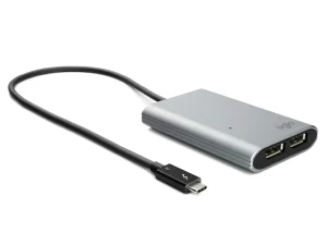 iiglo 1162276 Thunderbolt 3 to 2 Displayport Adapter