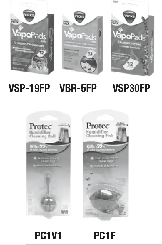 VUL525 VUL545 Series Accessories (Not Included)
