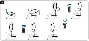 hama 00004642 FoldUP 102 LED Ring Light - figure 1