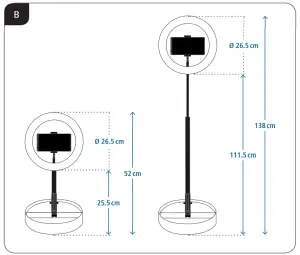 hama 00004642 FoldUP 102 LED Ring Light - figure 2