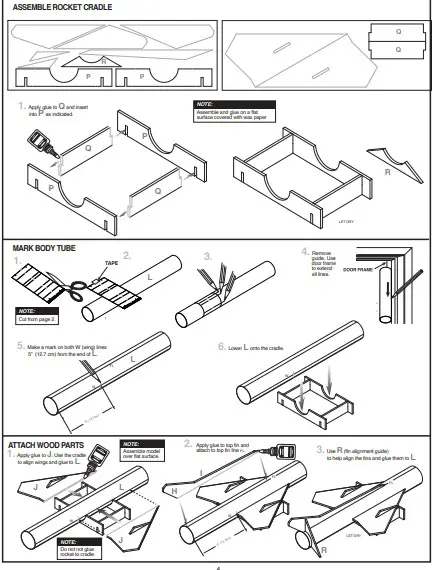 ESTES 7310 Advanced Level Model Rocket Kit-PENCIL4