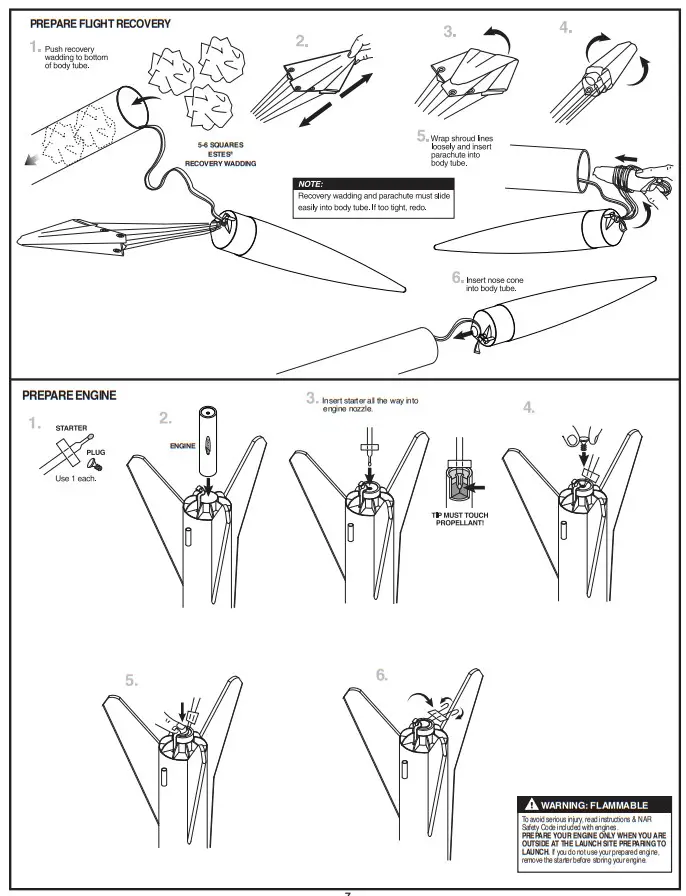 ESTES 7310 Advanced Level Model Rocket Kit-PENCIL6