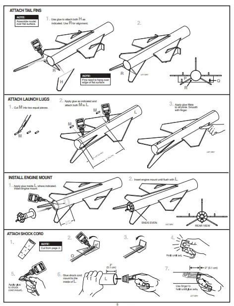 ESTES 7310 Advanced Level Model Rocket Kit-PENCIL9
