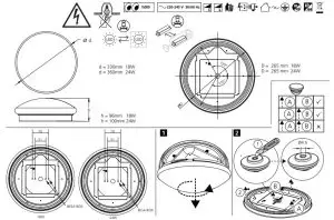 SYLVANIA IS16185D START eco Surface IP44 Dimmable