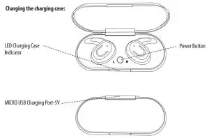maxell B13-TW Bass True Wireless Earbuds - power button