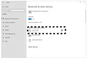 ELECOM M-CCP1BB Bluetooth Mouse Ultimate BlueLED Silent Clippable Mouse - pairing is complete