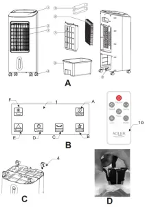 ADLER AD7922 3-In-1 Air Conditioner - 1