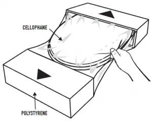 cellophane polystyrene