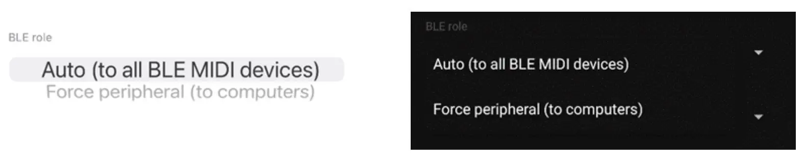 CME V06 WIDI App - BLE role
