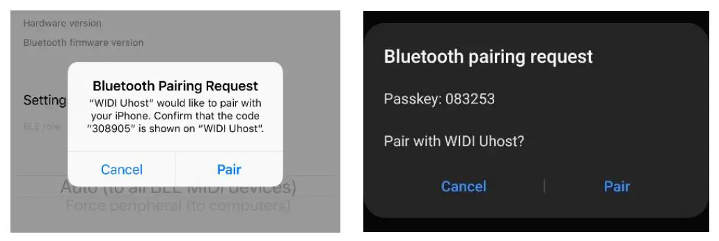 CME V06 WIDI App - Click the name of the WIDI device that needs to be set in the list