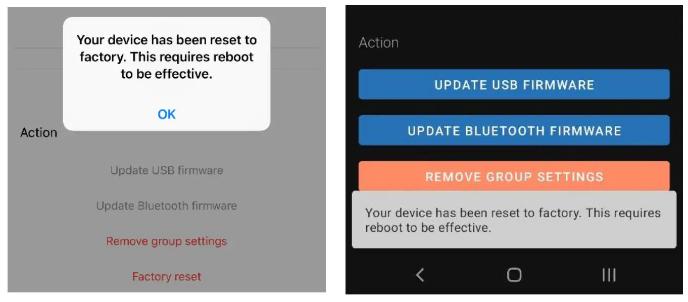 CME V06 WIDI App - Factory reset