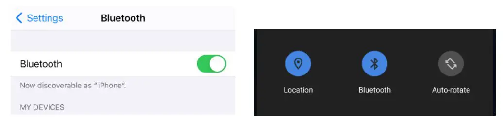 CME V06 WIDI App - On the device where the WIDI App is installed, turn on the Bluetooth