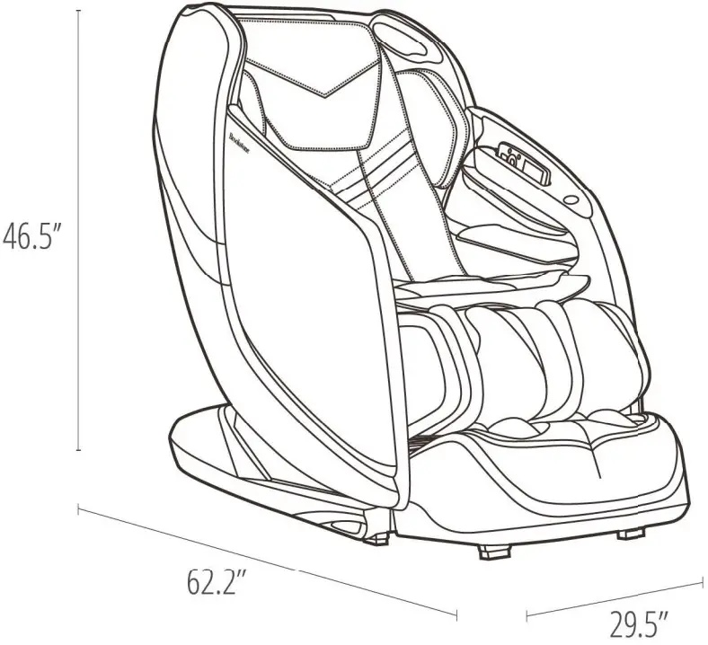 Brookstone BK-550 Massage Chair - chair inside