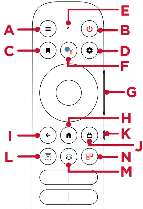 TCL 98R754 98-Inch 4K UHD QLED Dolby Vision HDR Smart TV - remote