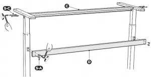 assemble upper crossbar