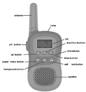 INTERCOM HK-001 Walkie Talkie - function