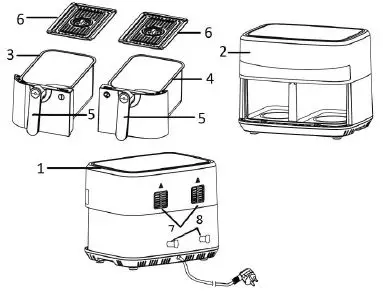 emerio AF-126672 Smart Fryer fig-1