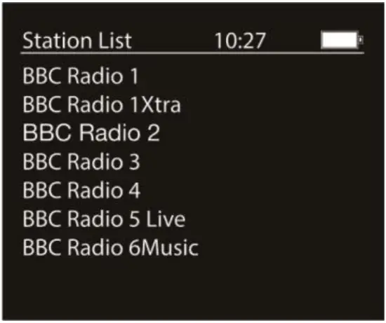 Listening to digital or FM radio